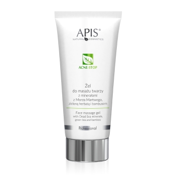 50995 ACNE-STOP Żel do masażu twarzy z minerałami z Morza Martwego zieloną herbatą i bambusem / 200 ml